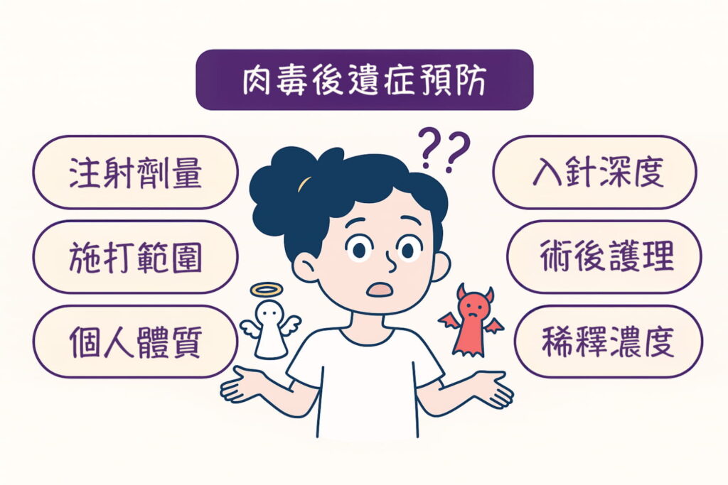 肉毒後遺症預防關鍵