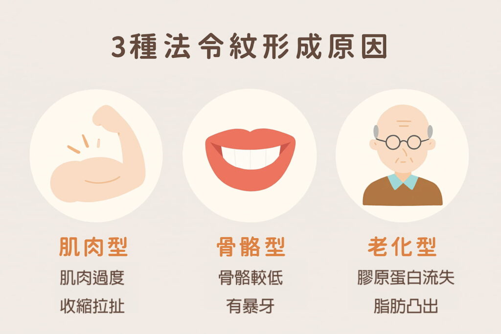 三種法令紋形成原因