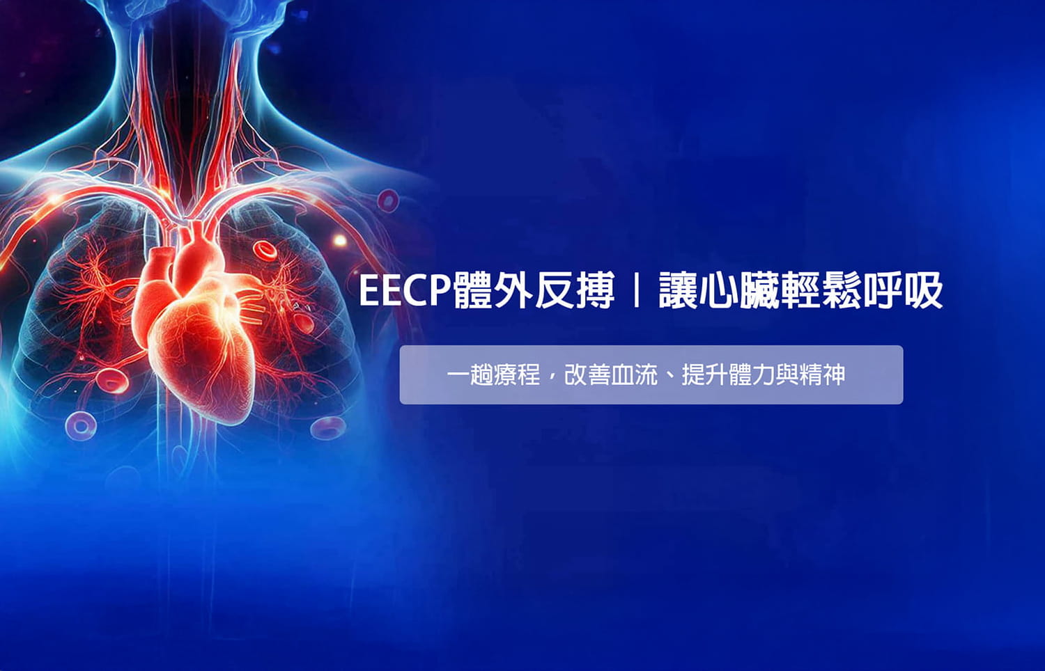 EECP 體外反搏:改善血流,提升體力與恢復精神